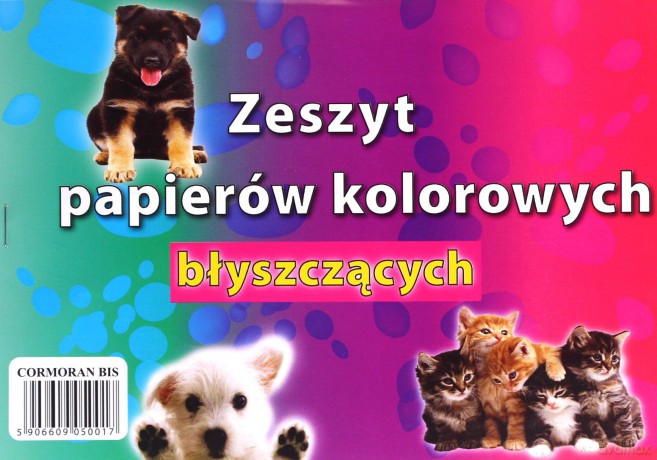 Zeszyt papierów kolorowych A5 kredowy błyszczący