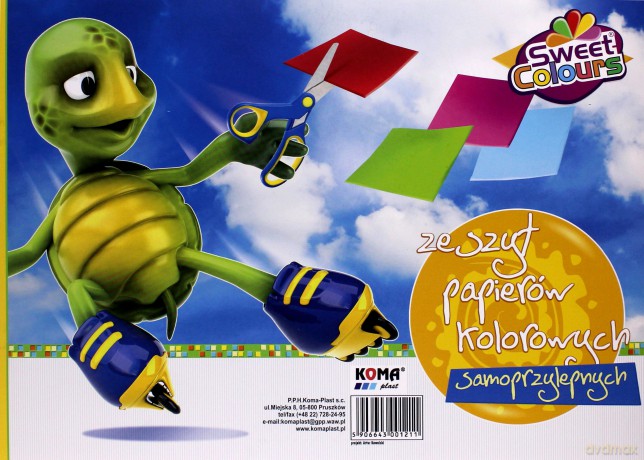 Zeszyt papierów kolorowych B4 samoprzylepny