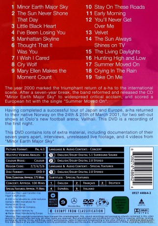 A-Ha: Live At Vallhall Homecoming [DVD]