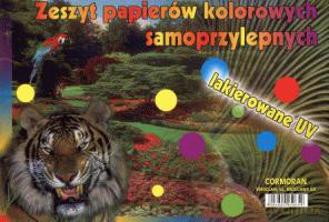 Zeszyt papierów kolorowych samoprzylepnych lakierowane UV