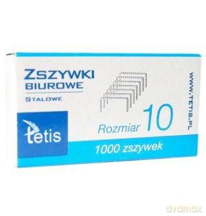 Zszywki biurowe stalowe rozmiar 10