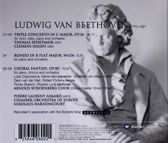 Aimard/Harnoncourt/Coe: Beethoven: Tripelkonzert/Rondo B-Dur [CD]