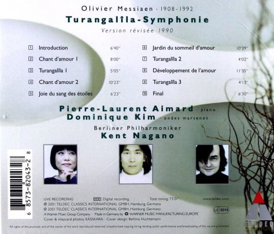 Aimard/Nagano/Bp: Messiaen: Turangalila-Symphony [CD]