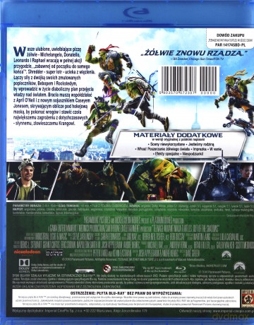 Wojownicze żółwie Ninja: Wyjście z Cienia [Blu-Ray]