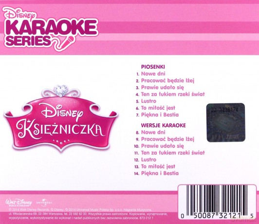 Soundtrack Disney: Księżniczki Karaoke [CD]