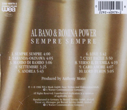 Al Bano & Romina Power: Sempre Sempre [CD]