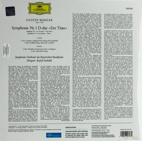 Rafael Kubelik: Mahler: Symphony 1 [Winyl]