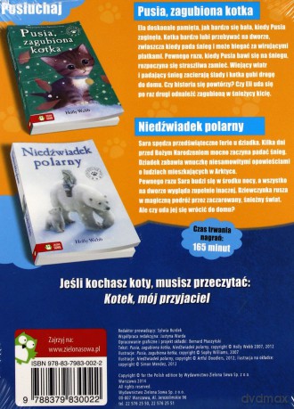 Zaopiekuj się mną 2 (Pusia, zagubiona kotka + Niedźwiedź polarny) - Holly Webb (digipack) [AUDIOBOOK][CD-MP3]