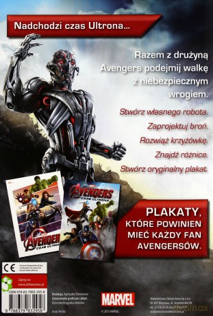 Avengers. Czas Ultrona. Gry i zabawy, z plakatem [KSIĄŻKA]