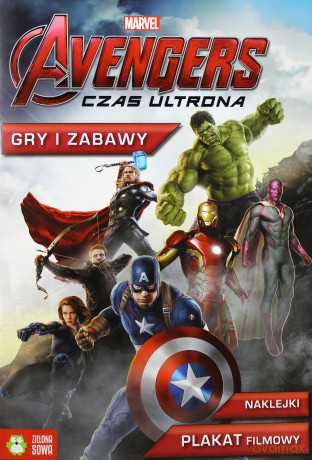 Avengers. Czas Ultrona. Gry i zabawy, z plakatem [KSIĄŻKA]