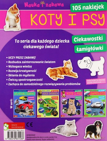 Nauka i zabawa: Psy i koty [KSIĄŻKA]