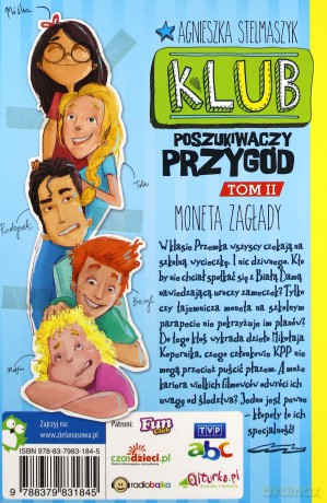Klub Poszukiwaczy Przygód cz.2 - Moneta Zagłady - Agnieszka Stelmaszyk (mk) [KSIĄŻKA]