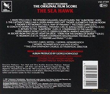 Sea Hawk soundtrack (Morski Jastrząb) (Erich Wolfgang Korngold) [CD]