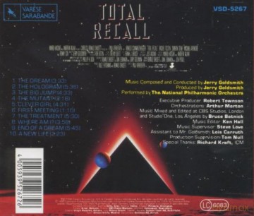 Total Recall soundtrack (Pamięć Absolutna) [CD]