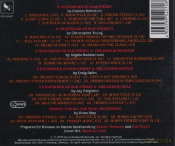 The Nightmare On Elm Street soundtrack (Koszmar z Ulicy Wiązów) [CD]