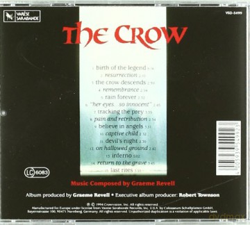 The Crow soundtrack (Kruk) (Graeme Revell) [CD]