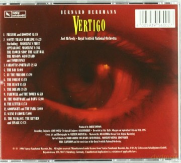 Vertigo soundtrack (Zawrót Głowy) (Bernard Herrmann) [CD]