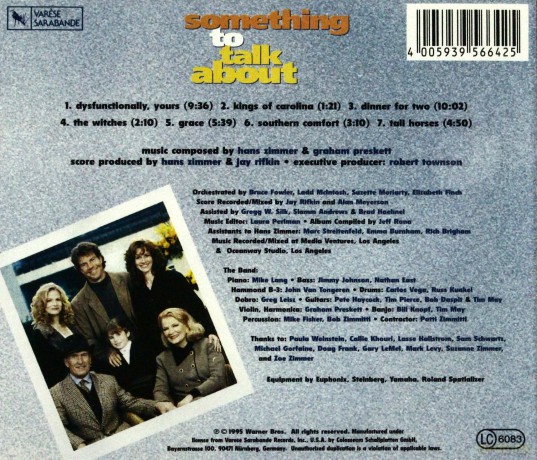 Something to Talk About soundtrack (Miłosna Rozgrywka) (Hans Zimmer) [CD]