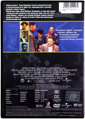Czarny blues  / Mo Better Blues [DVD]