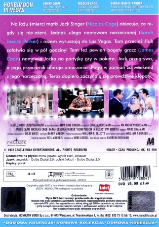 Miesiąc miodowy w Las Vegas [DVD]
