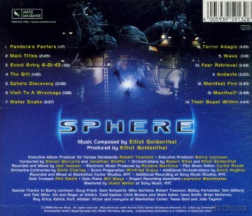 Sphere soundtrack (Kula) (Elliot Goldenthal) [CD]