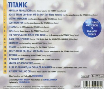 Titanic: The Romantic Themes soundtrack [CD]
