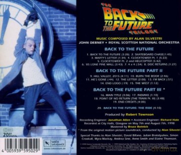 Back To The Future Trilogy soundtrack (Powrót do Przyszłości) (Alan Silvestri) [CD]