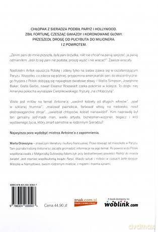 Antoine Cierplikowski Król Fryzjerów Fryzjer Królów - Orzeszyna Marta [KSIĄŻKA]