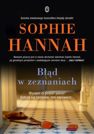 Błąd w Zeznaniach - Sophie Hannah [KSIĄŻKA]