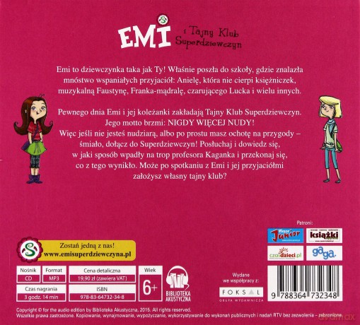 Emi i Tajny Klub Superdziewczyn Tom 1 - Agnieszka Mielech [AUDIOBOOK]