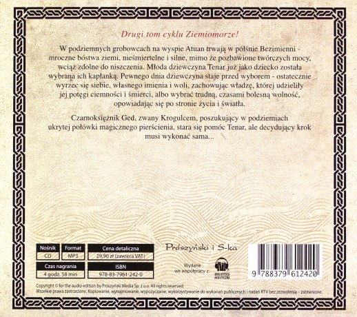 Grobowce Atuanu Ziemiomorze Tom 2 - Ursula Le Guin [AUDIOBOOK]