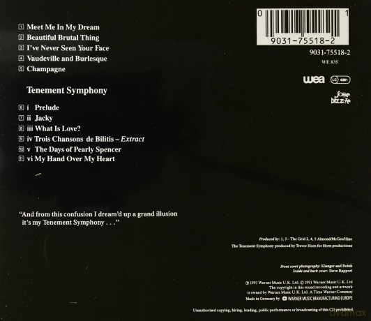 Marc Almond: Tenement Symphony [CD]