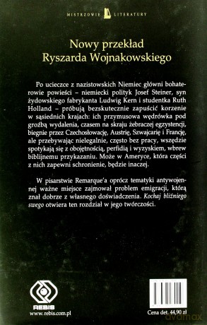 Kochaj Bliźniego Swego - Erich Maria Remarque [KSIĄŻKA]