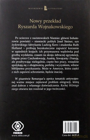 Kochaj Bliźniego Swego - Erich Maria Remarque [KSIĄŻKA]