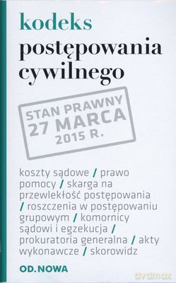 Kodeks Postępowania Cywlinego 03.15 Folia [KSIĄŻKA]