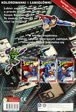 Kolorowanki i Łamigłówki Superman [KSIĄŻKA]