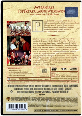 Ben Hur wydanie kolekcjonerskie [DVD]