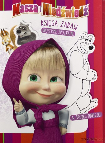 Masza i Niedźwiedź: Księga Zabaw Wiosenne Spotkanie [KSIĄŻKA]
