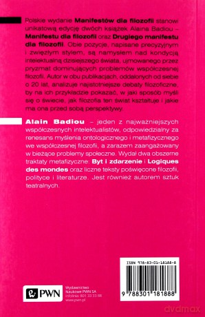 Manifesty Dla Filozofii - Alain Badiou [KSIĄŻKA]