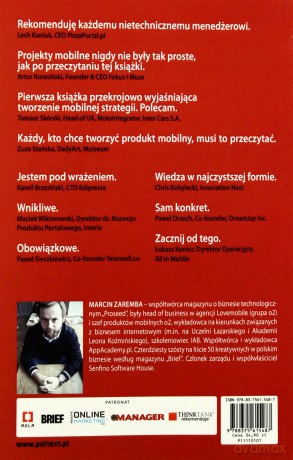 Mobile dla menedżerów Czyli jak tworzyć dobre produkty mobilne - Marcin Zaremba [KSIĄŻKA]