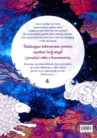 Na Bezsenność Antystresowe Kreatywne Kolorowanie Dla Dorosłych [KSIĄŻKA]