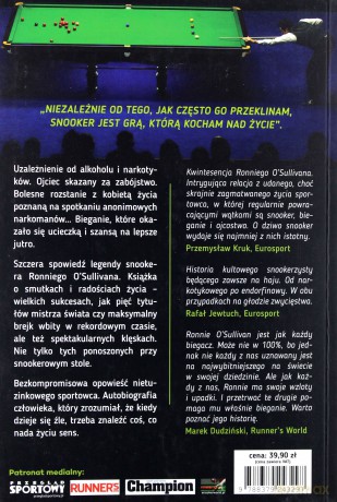 Running Autobiografia Mistrza Snookera - Ronnie O'sullivan [KSIĄŻKA]