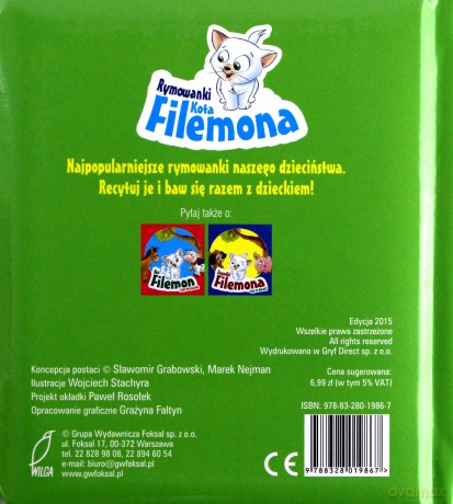 Rymowanki Kota Filemona [KSIĄŻKA]