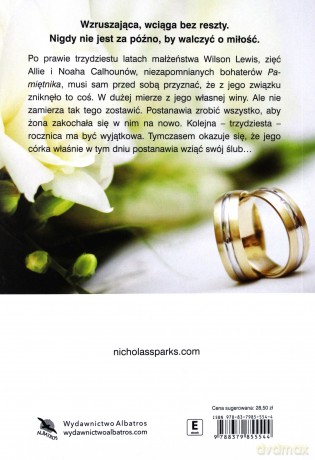 Ślub - Nicholas Sparks [KSIĄŻKA]