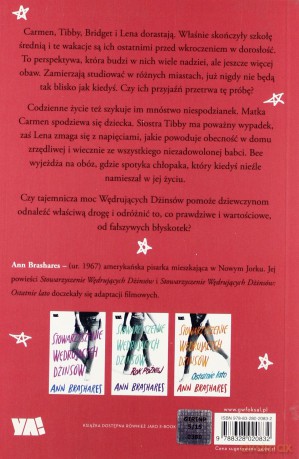 Trzecie Lato Stowarzyszenie Wędrujących Dżinsów - Ann Brashares [KSIĄŻKA]