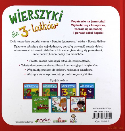 Wierszyki Dla 3-Latków - Dorota Gellner [KSIĄŻKA]