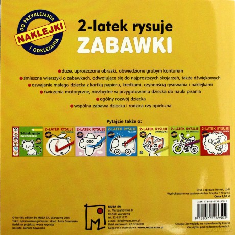 Zabawki 2-Latek Rysuje - Anita Głowińska [KSIĄŻKA]