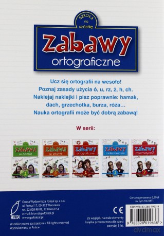 Zabawy Ortograficzne 2 - Katarzyna Sarna [KSIĄŻKA]
