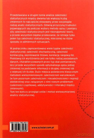 Zależnosci Statystyczne Podstawy Statystyki Dla Socjologów Tom 2 [KSIĄŻKA]