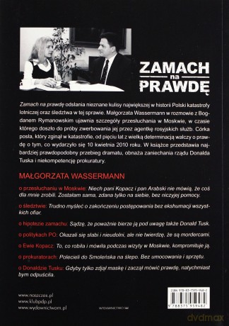 Zamach Na Prawdę - Małgorzata Wassermann. Bogdan Rymanowski [KSIĄŻKA]